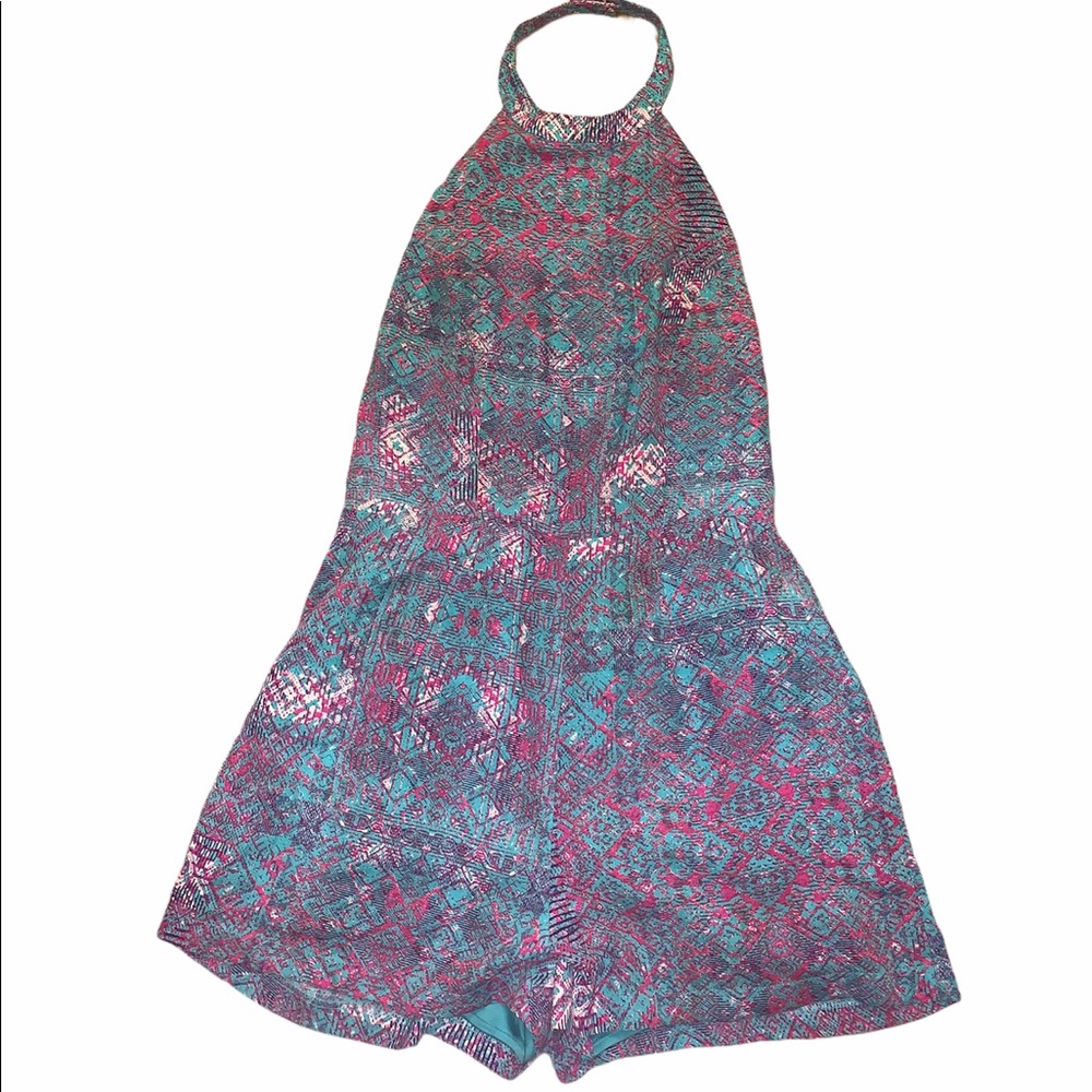 F21 Backless Halter Romper